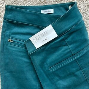 Loft Teal ankle pants. Super soft, with tag!